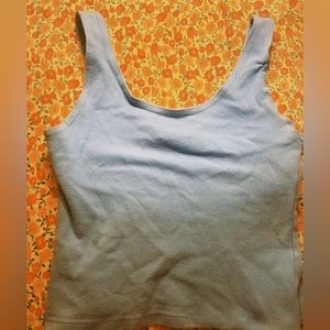 thrifted blue tiny tank